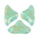 Les perles par Puca® Hélios kralen Blue green opal splash 61100/94401